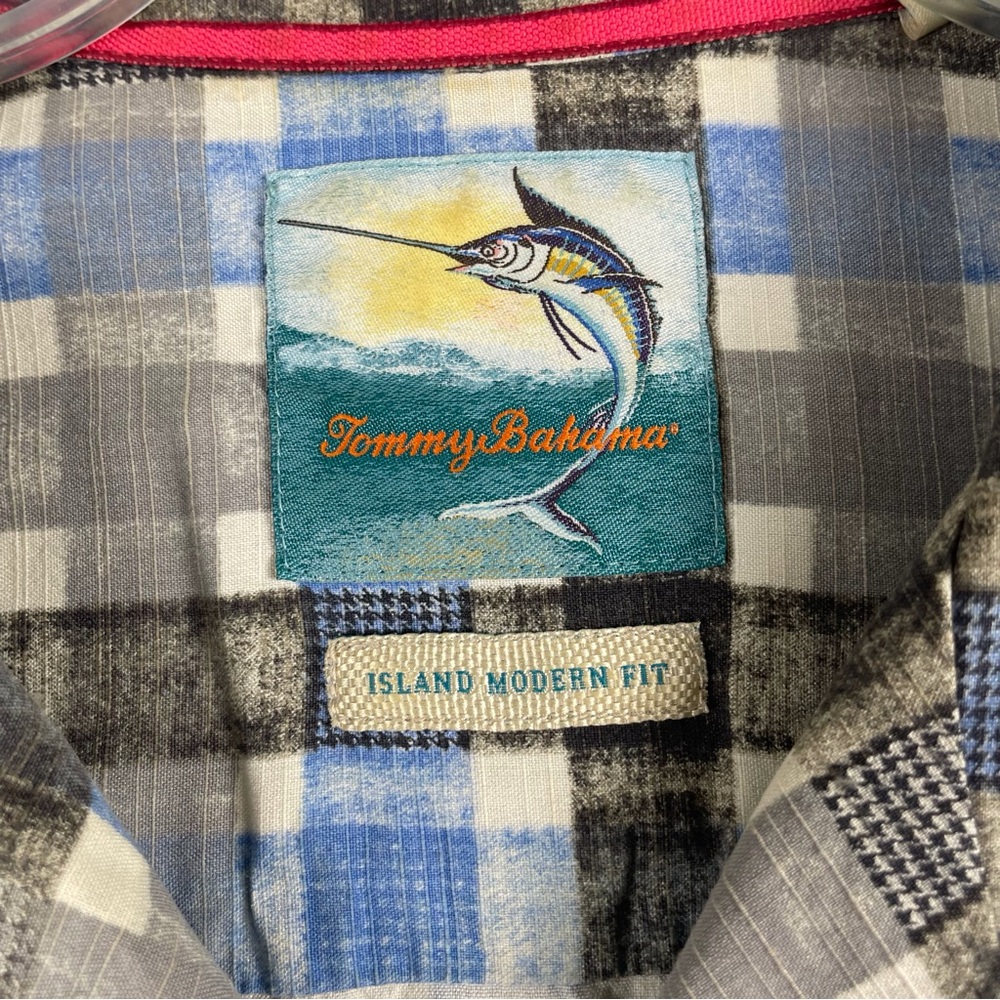 Men's‎ Tommy Bahama Modern Island Fit Silk/Cotton Blend Button Down Large - Picture 7 of 9